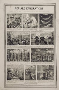 Émigration féminine!, imprimé par R. Redman pour G.S. Tregear, 90 Cheapside, Londres, octobre 1834 - W. Newman